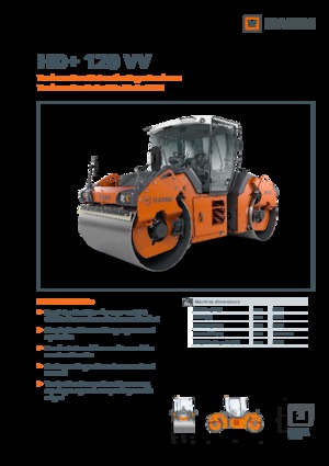 Tandemové vibrační válce Hamm HD+ 120 VV