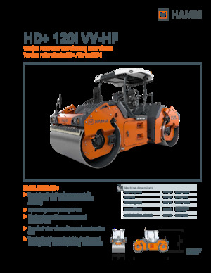 Tandemové vibrační válce Hamm HD+ 120i VV-HF