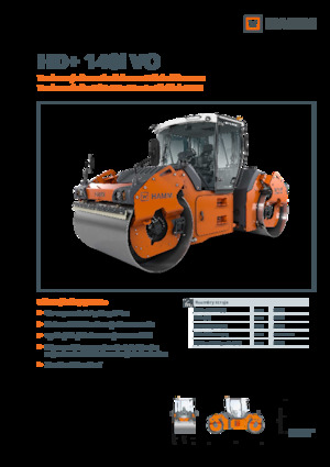 Tandemové vibrační válce Hamm HD+ 140i VO
