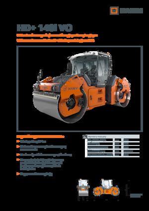 Tandemové vibrační válce Hamm HD+ 140i VO