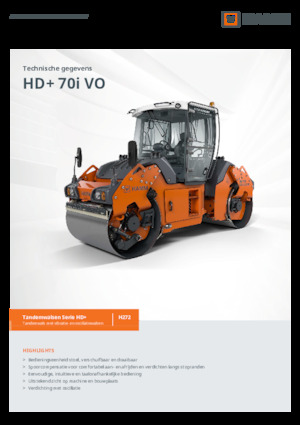 Tandemové vibrační válce Hamm HD+ 70i VO