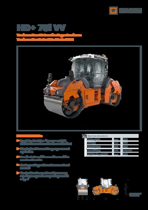 Tandemové vibrační válce Hamm HD+ 70i VV