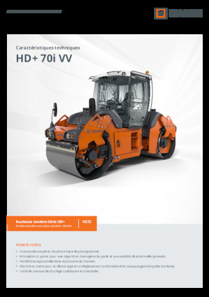 Tandemové vibrační válce Hamm HD+ 70i VV