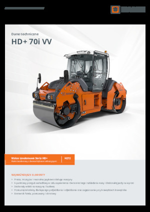 Tandemové vibrační válce Hamm HD+ 70i VV
