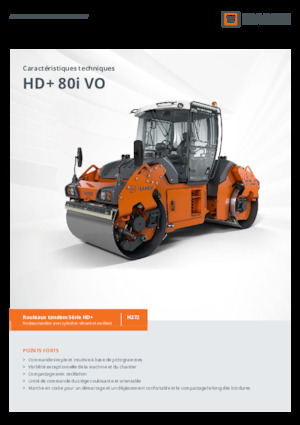 Tandemové vibrační válce Hamm HD+ 80i VO