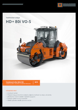 Tandemové vibrační válce Hamm HD+ 80i VO-S