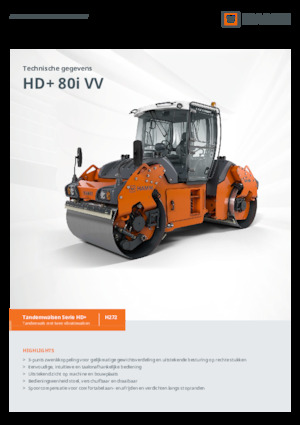 Tandemové vibrační válce Hamm HD+ 80i VV