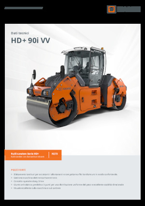 Tandemové vibrační válce Hamm HD+ 90i VV