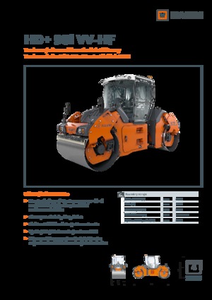 Tandemové vibrační válce Hamm HD+ 90i VV-HF