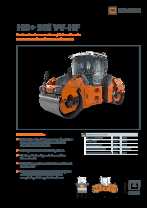 Tandemové vibrační válce Hamm HD+ 90i VV-HF