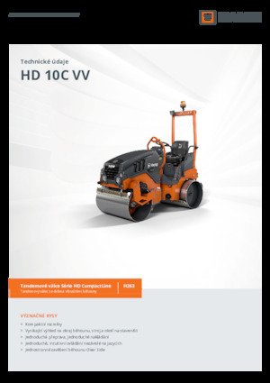 Tandemové vibrační válce Hamm HD 10C VV
