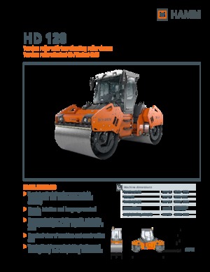 Tandemové vibrační válce Hamm HD 128