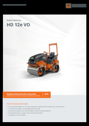 Tandemové vibrační válce Hamm HD 12e VO