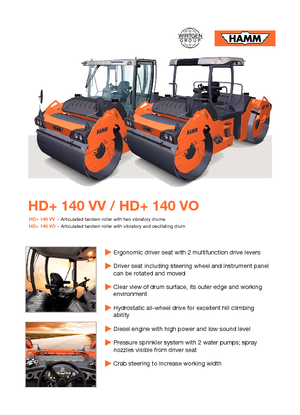 Tandemové vibrační válce Hamm HD 140 VO