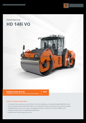 Tandemové vibrační válce Hamm HD 148i VO