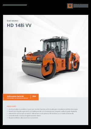 Tandemové vibrační válce Hamm HD 148i VV