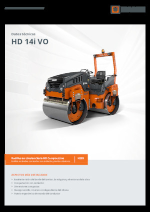Tandemové vibrační válce Hamm HD 14i VO