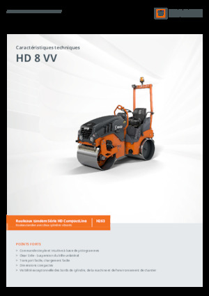 Tandemové vibrační válce Hamm HD 8 VV