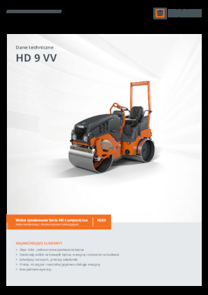 Tandemové vibrační válce Hamm HD 9 VV