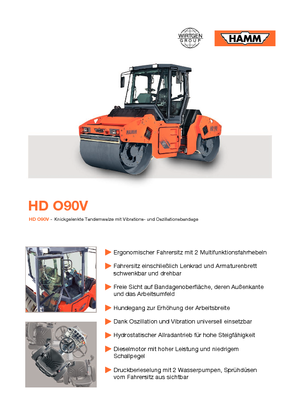 Tandemové vibrační válce Hamm HD O90 V ASC