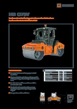 Tandemové vibrační válce Hamm HD O75V