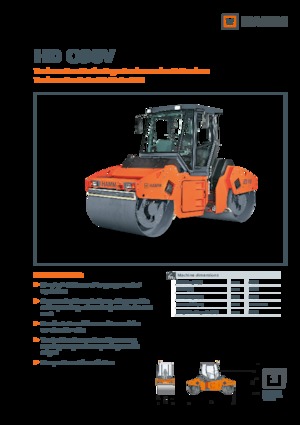 Tandemové vibrační válce Hamm HD O90V