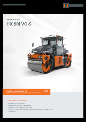 Tandemové vibrační válce Hamm HX 90i VO-S