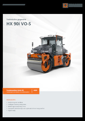 Tandemové vibrační válce Hamm HX 90i VO-S