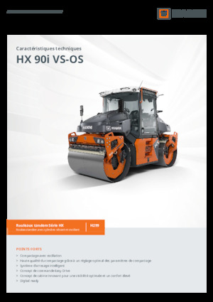 Tandemové vibrační válce Hamm HX 90i VS-OS