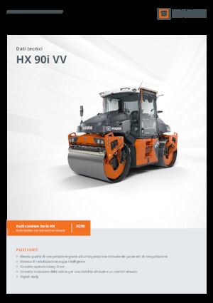 Tandemové vibrační válce Hamm HX 90i VV