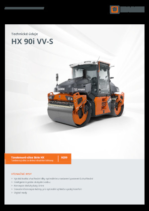 Tandemové vibrační válce Hamm HX 90i VV-S