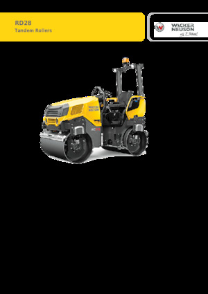 Tandemové vibrační válce Wacker Neuson RD28-120