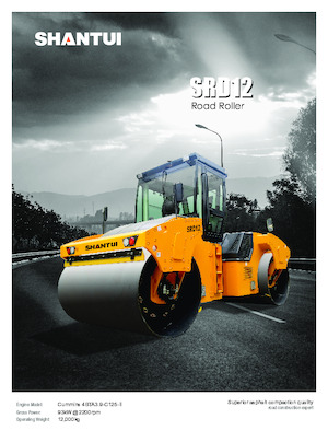 Tandemové vibrační válce Shantui SRD12 