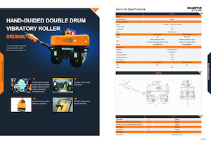 Tandemové vibrační válce Shantui SRD800L 