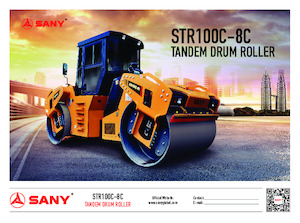 Tandemové vibrační válce Sany STR100C-8C