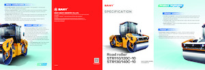 Tandemové vibrační válce Sany STR140C-10