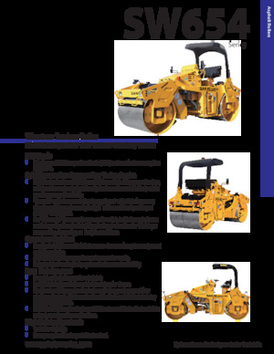 Tandemové vibrační válce Sakai SW654