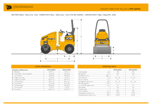 Tandemové vibrační válce JCB-Vibromax VMT160-80TSC