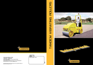 Tandemové vibrační válce Lebrero VTA 202-100