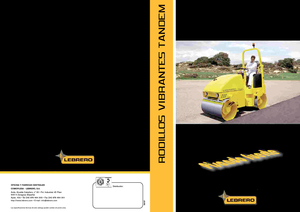 Tandemové vibrační válce Lebrero VTA 202-100