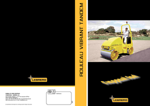 Tandemové vibrační válce Lebrero VTA 202-100