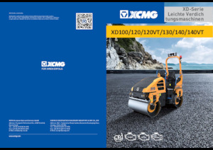 Tandemové vibrační válce XCMG XD120