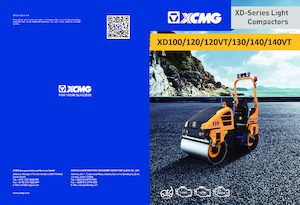 Tandemové vibrační válce XCMG XD120