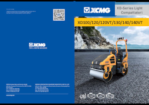 Tandemové vibrační válce XCMG XD120