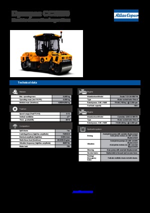 Tandemové vibrační válce Dynapac CC 3300