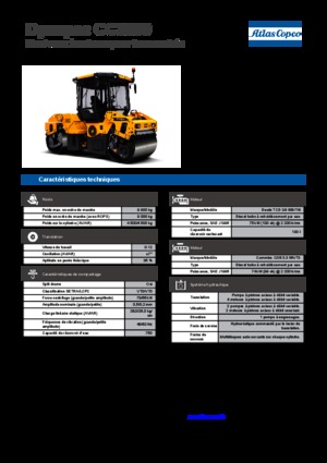 Tandemové vibrační válce Dynapac CC 3300