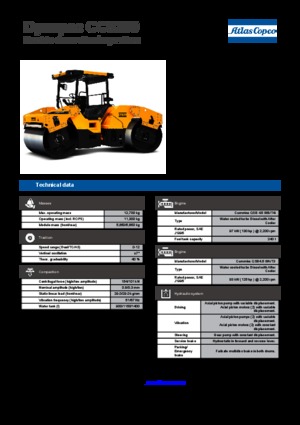 Tandemové vibrační válce Dynapac CC 5200