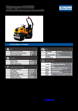 Tandemové vibrační válce Dynapac CC 900