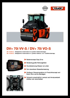 Tandemové vibrační válce Hamm DV+ 70i VO-S