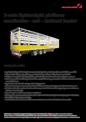 Plachtové návěsy Schwarzmüller 3-axle lightweight platform semitrailer - coil - inclined loader